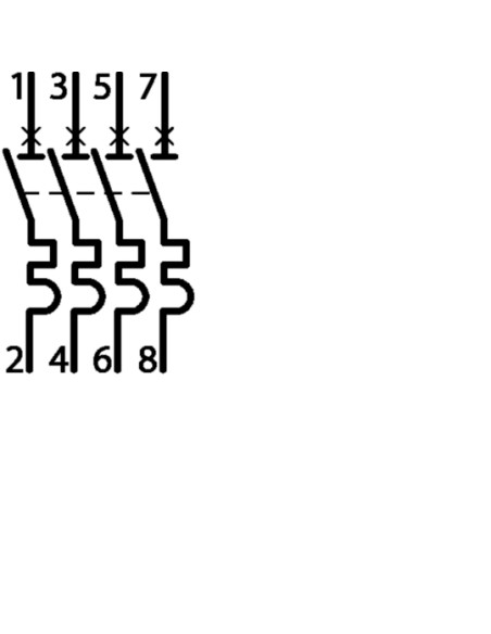 Disjuntor 4P 40A C 6/10kA 4M