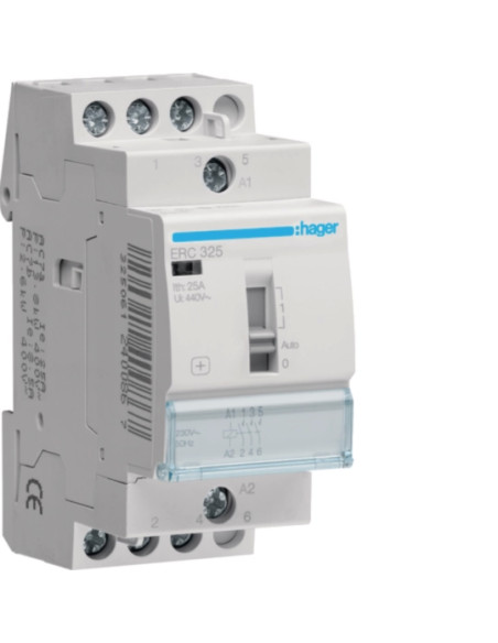Contactor com manu 25A, 3NA, 230V