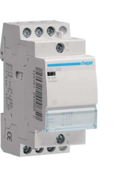 Contactor 25A, 3NA, 230V 2M