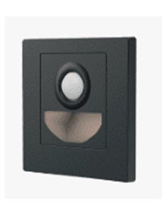 APLIQUE DE PAREDE LED 2W 200LM CCT C/SENSOR 120º IP20 PRETO
