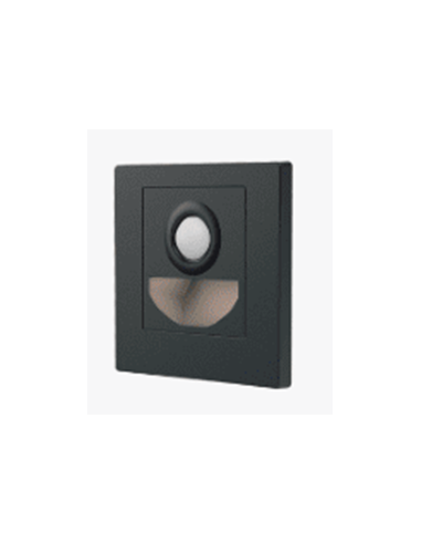 APLIQUE DE PAREDE LED 2W 200LM CCT C/SENSOR 120º IP20 PRETO