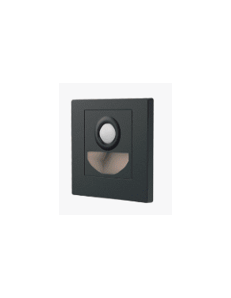 APLIQUE DE PAREDE LED 2W 200LM CCT C/SENSOR 120º IP20 PRETO
