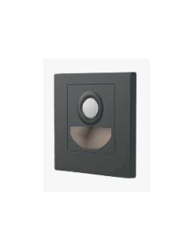 APLIQUE DE PAREDE LED 2W 200LM CCT C/SENSOR 120º IP20 CINZA