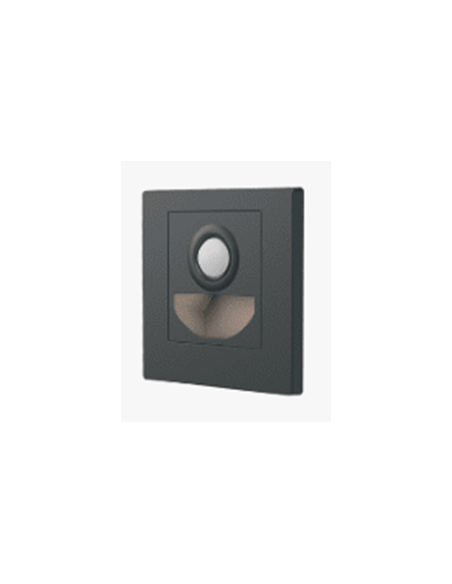 APLIQUE DE PAREDE LED 2W 200LM CCT C/SENSOR 120º IP20 CINZA