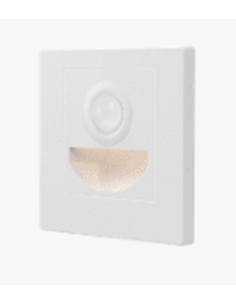 APLIQUE DE PAREDE LED 2W 200LM CCT C/SENSOR 120º IP20 BRANCO