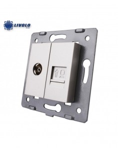 TOMADA MISTA R-TV/RJ45