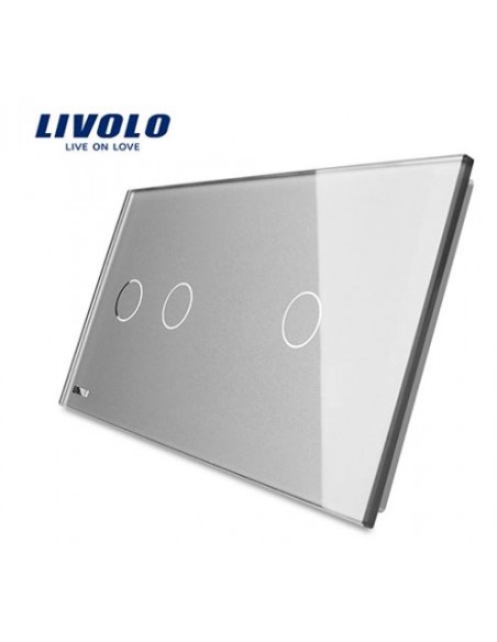 ESPELHO TOUCH DUPLO 2+1 TECLAS