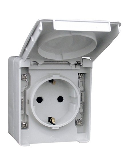 TOMADA SCHUKO CINZENTA