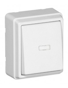 COMUTADOR DE ESCADA C/SINALIZAÇÃO BRANCO