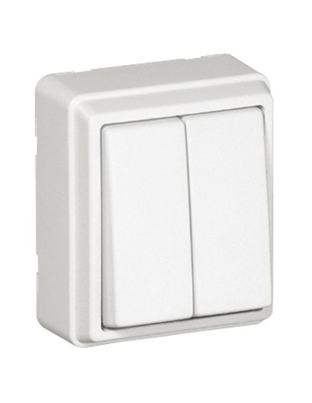 COMUTADOR DE ESCADA DUPLO BRANCO