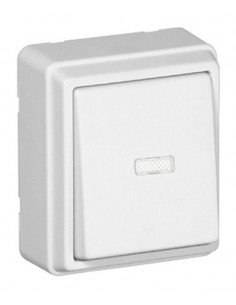 BOTÃO BASCULANTE LUMINOSO BRANCO