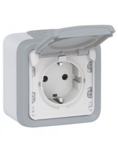 Tomada Tipo Schuko Alveolos Protegidos IP55 Plexo