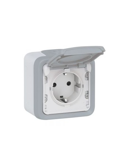 Tomada Tipo Schuko Alveolos Protegidos IP55 Plexo