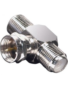 ADAPTADOR FICHA F MACHO / 2xFEMEA