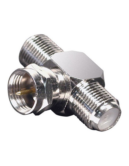 ADAPTADOR FICHA F MACHO / 2xFEMEA