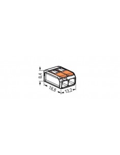 Ligador Wago p/fio flexivel 2x2,5 2