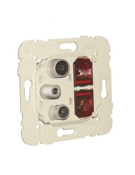 TOM MISTA R-TV-SAT-2xRJ45 CAT 6 UTP ESTRELA