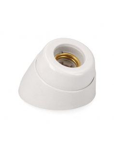 SUPORTE CERAMICO E27 - INCLINADO