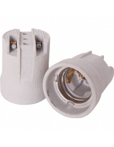 CASQUILHO CERAMICO E27 - SIMPLES
