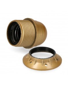 CASQUILHO E27 PARA ABAJOUR - DOURADO