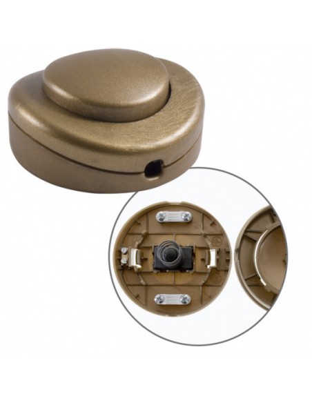 INTERRUPTOR DE PÉ - DOURADO