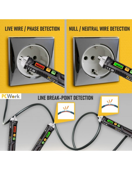 Detector Tensão CAT III 1000V
