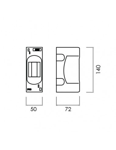 QUADRO DE DISTRIBUIÇÃO SALIENTE 2 MÓDULOS BRANCO