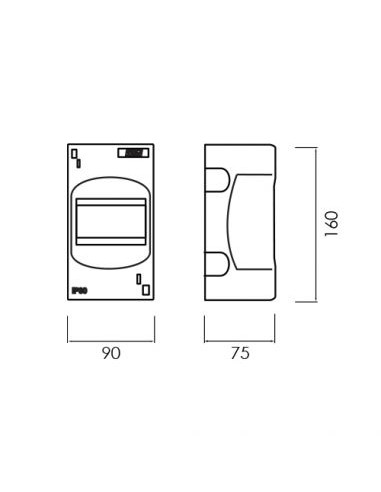 QUADRO DE DISTRIBUIÇÃO SALIENTE 4 MÓDULOS BRANCO