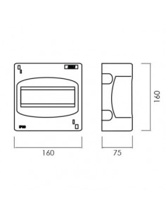 QUADRO DE DISTRIBUIÇÃO SALIENTE 8 MÓDULOS BRANCO 2