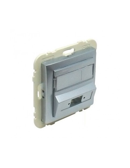 ARO C/ MÓDULO 1 SAÍDA P/ CONETOR RJ45 ALUMINA