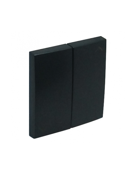 TECLAS P/BOTÃO DUPLO PERSIANAS PRETAS MATE