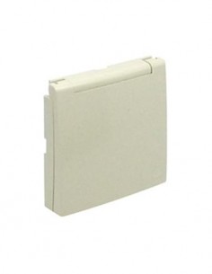 CENTRO SCHUKO C/TAMPA E OBTUR (IP44) MARFIM