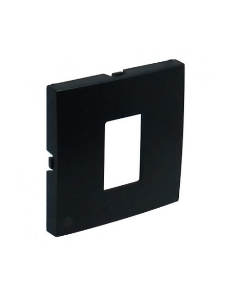 CENTRO PARA TOMADA RJ45 PRETO MATE