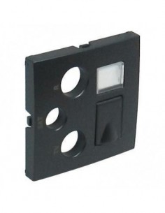CENT TOM MISTA R-TV-SAT-RJ45/R-TV-SAT-RJ45-FO GRIS