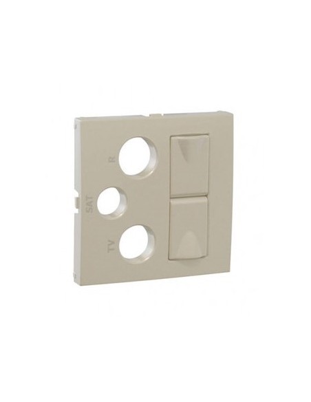 CENTRO P/TOM MISTA R-TV-SAT 2XRJ45 MARFIM