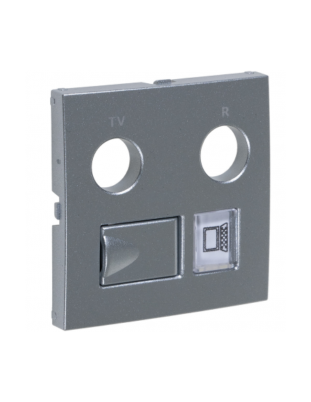 CENT TOM MISTA R-TV-RJ45/R-TV-RJ45-FO ALUMINA