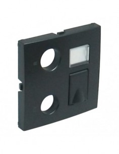 CENT TOM MISTA R-TV-RJ45/R-TV-RJ45-FO GRIS