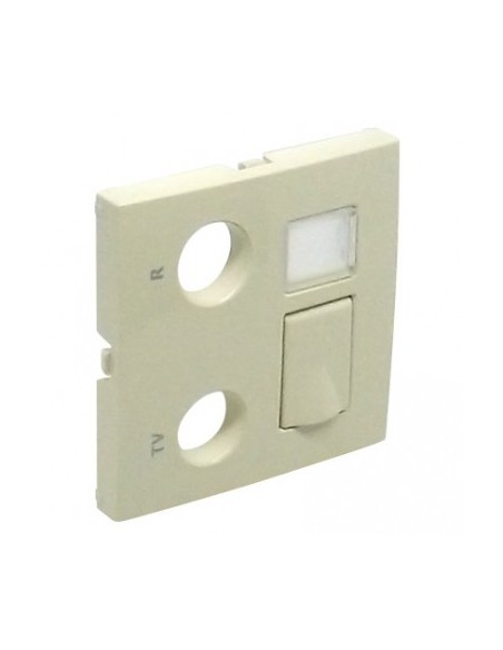 CENT TOM MISTA R-TV-RJ45/R-TV-RJ45-FO MARFIM