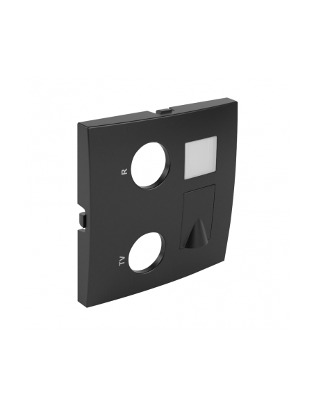 CENTRO TOMADA MISTA R-TV-RJ45/R-TV-RJ45-FO PT MATE