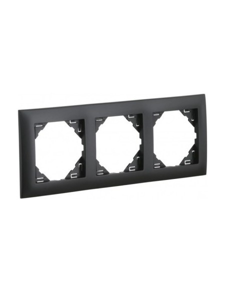 ESPELHO TRIPLO PRETO MATE