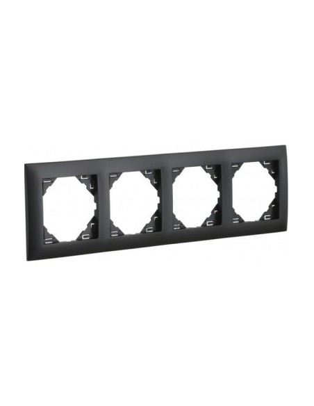 ESPELHO QUÁDRUPLO PRETO MATE