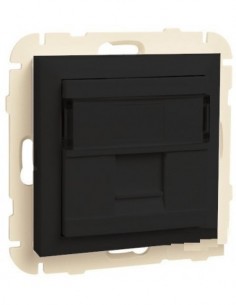 ARO C/MÓDULO 1 SAÍDA P/CONETORES RJ45 PT MATE
