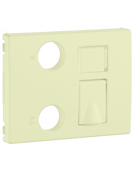 CENT TOM MISTA R-TV-RJ45/R-TV-RJ45-FO MARFIM