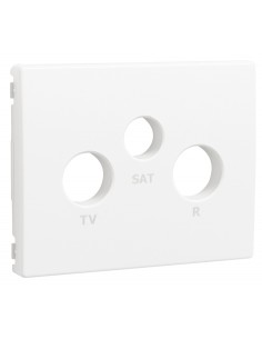 CENTRO PARA TOMADA R-TV-SAT BRANCO