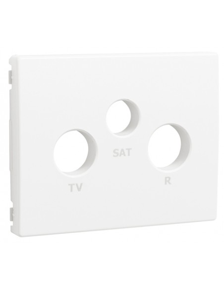 CENTRO PARA TOMADA R-TV-SAT BRANCO