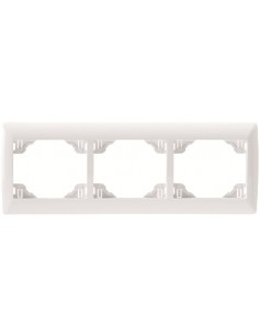 ESPELHO TRIPLO HORIZONTAL BRANCO