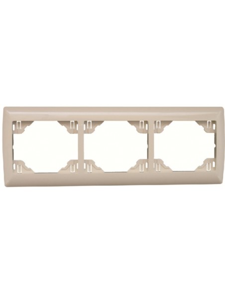 ESPELHO TRIPLO HORIZONTAL MARFIM