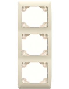 ESPELHO TRIPLO VERTICAL MARFIM