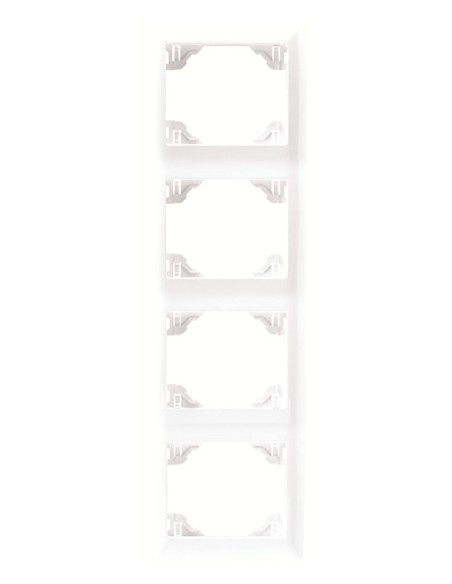 ESPELHO QUADRUPLO VERTICAL BRANCO