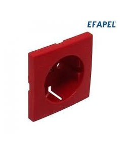 CENTRO SCHUKO COM OBTURADOR VERMELHO